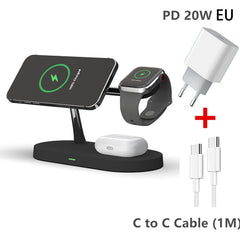 ✔ 3 en 1 wireless magsafe charger stand