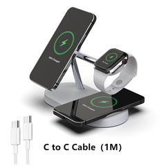 ✔ 3 en 1 wireless magsafe charger stand