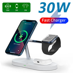 ✔ 3 en 1 wireless magsafe charger stand