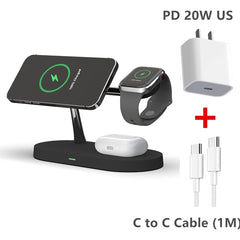 ✔ 3 en 1 wireless magsafe charger stand